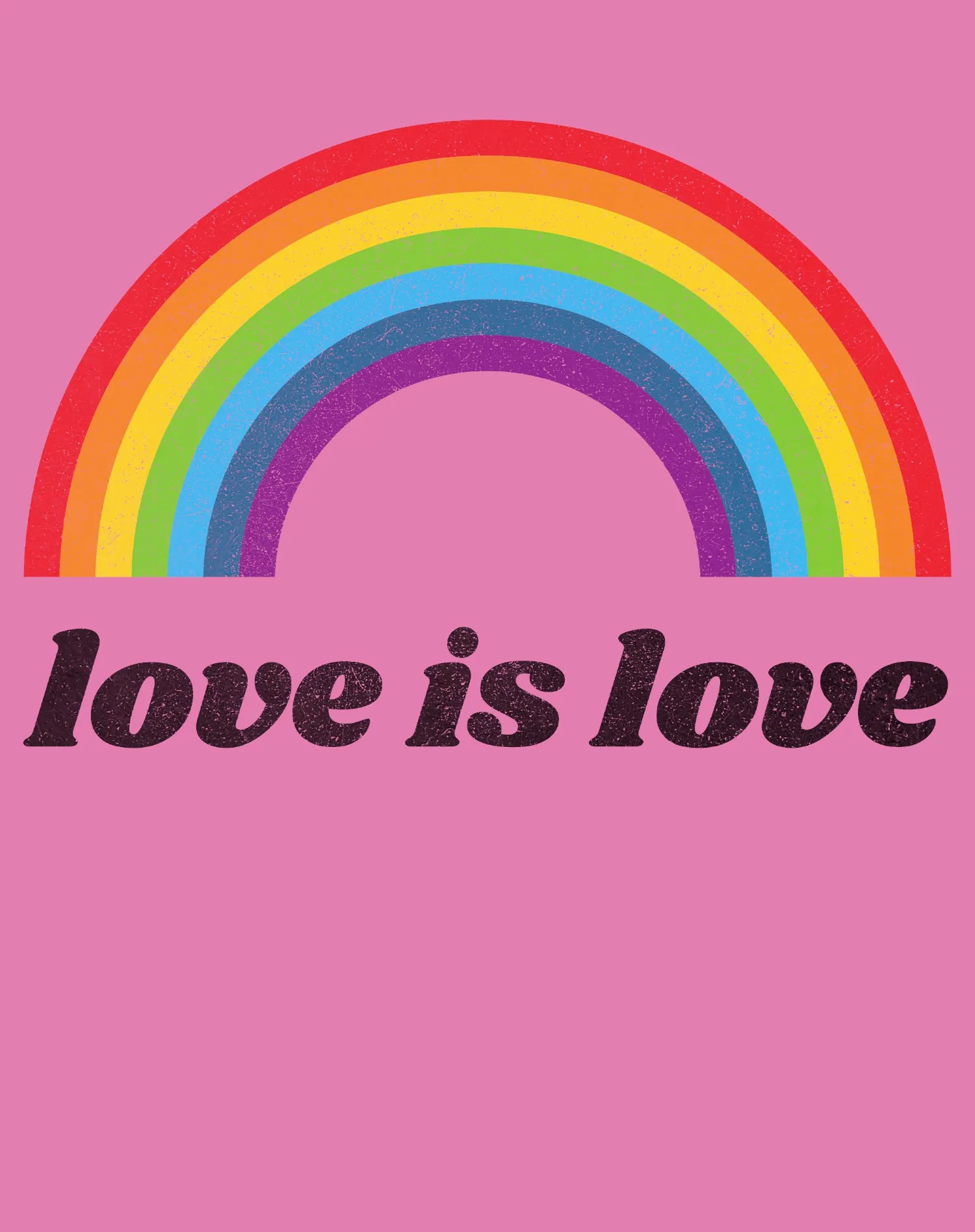 Vintage Valentine Rainbow Love Is Love Men's T-shirt