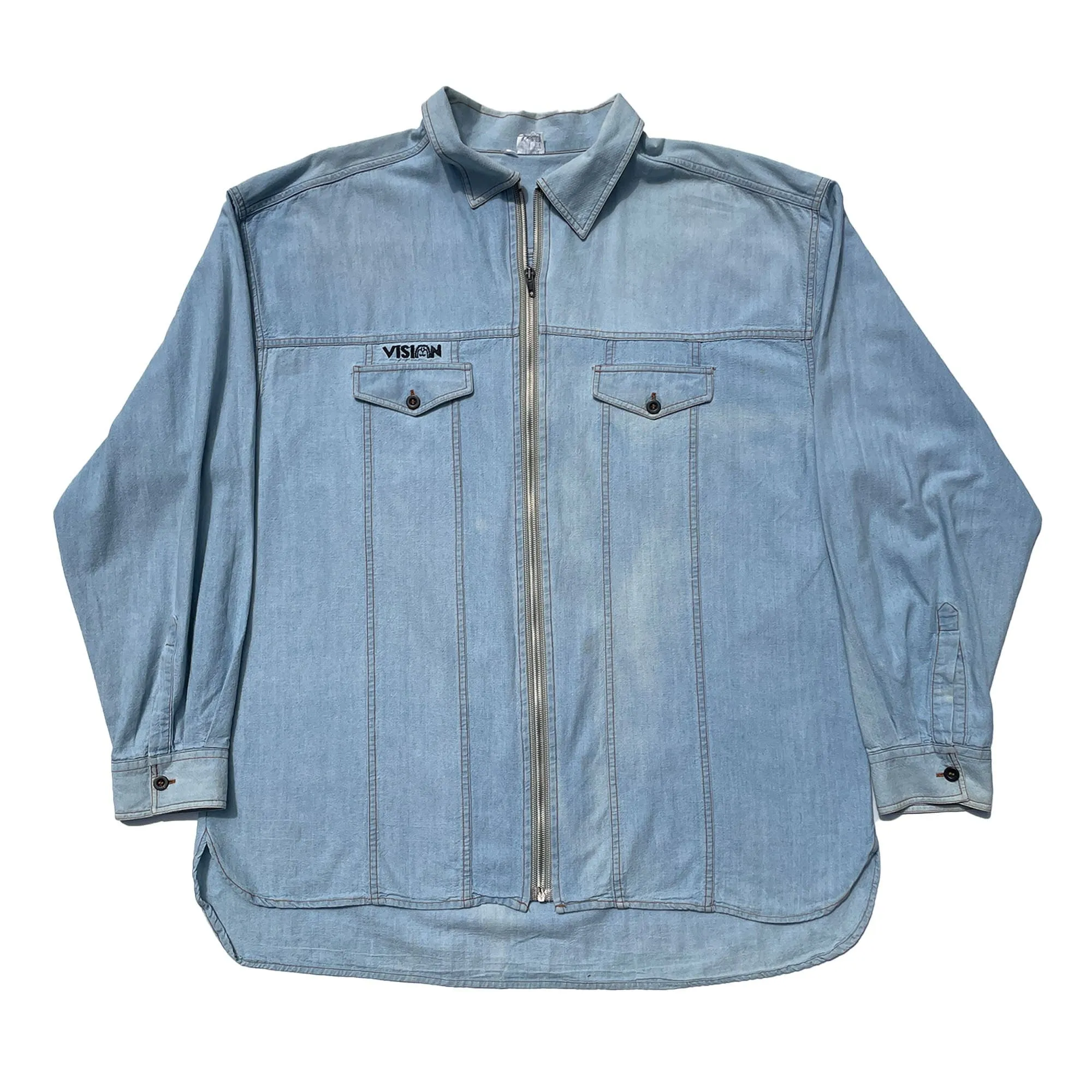 Vision Street Wear Zip-up Denim Jacket VINTAGE 90s