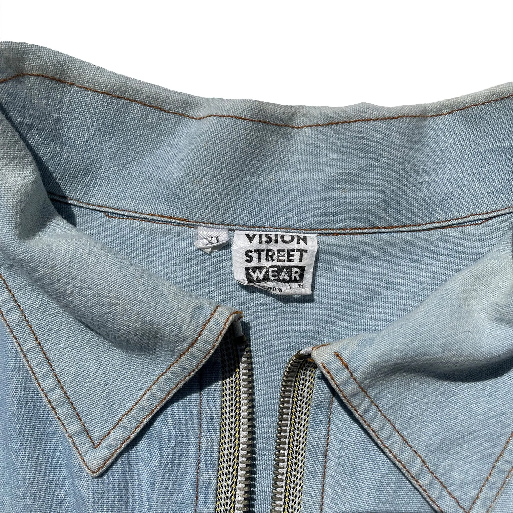 Vision Street Wear Zip-up Denim Jacket VINTAGE 90s