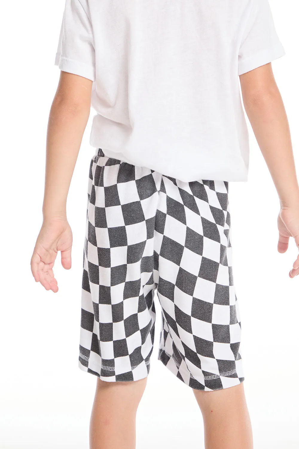Wavy Check Boys Shorts