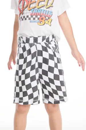 Wavy Check Boys Shorts