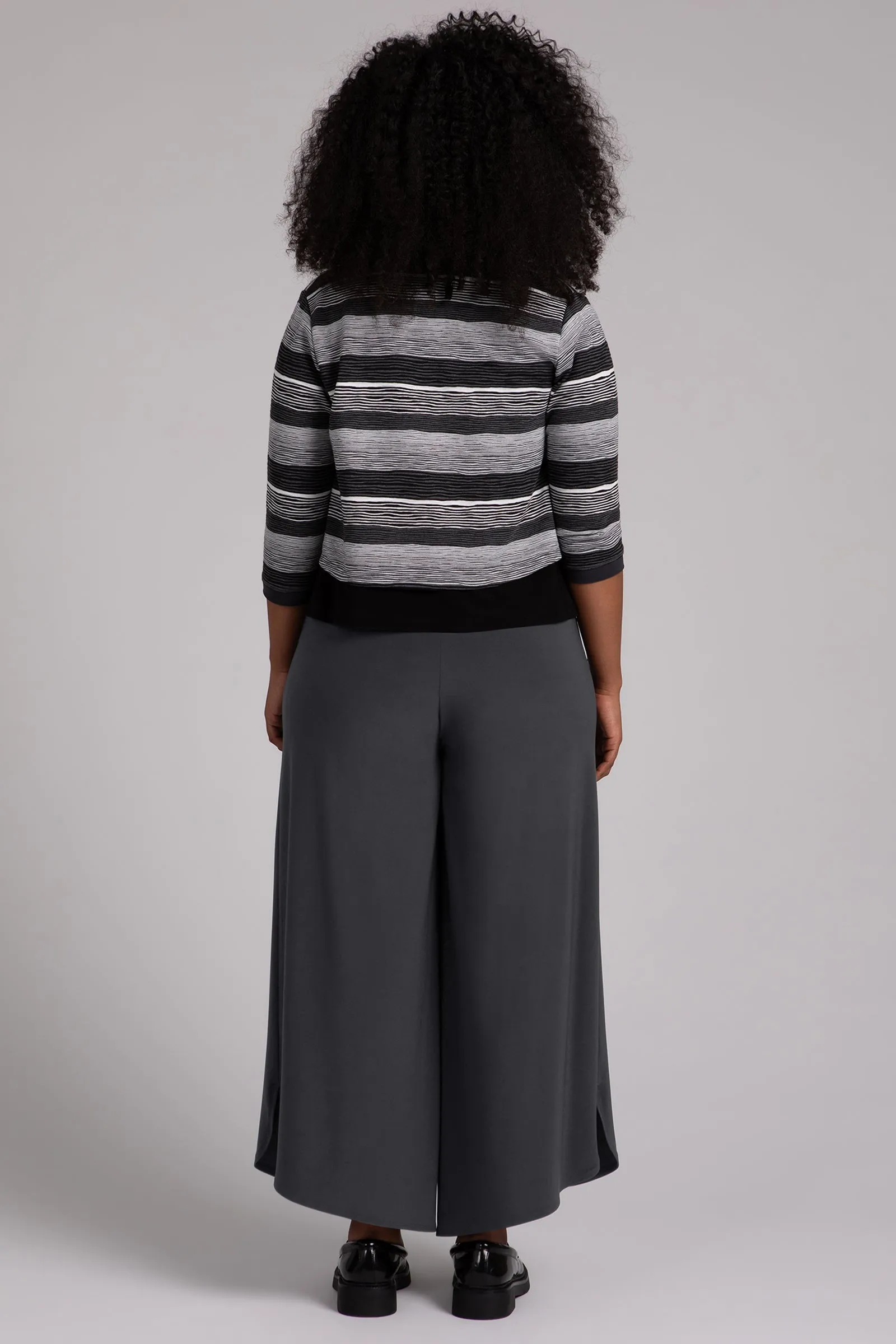 Wavy Stripe Classic Bolero Cardigan