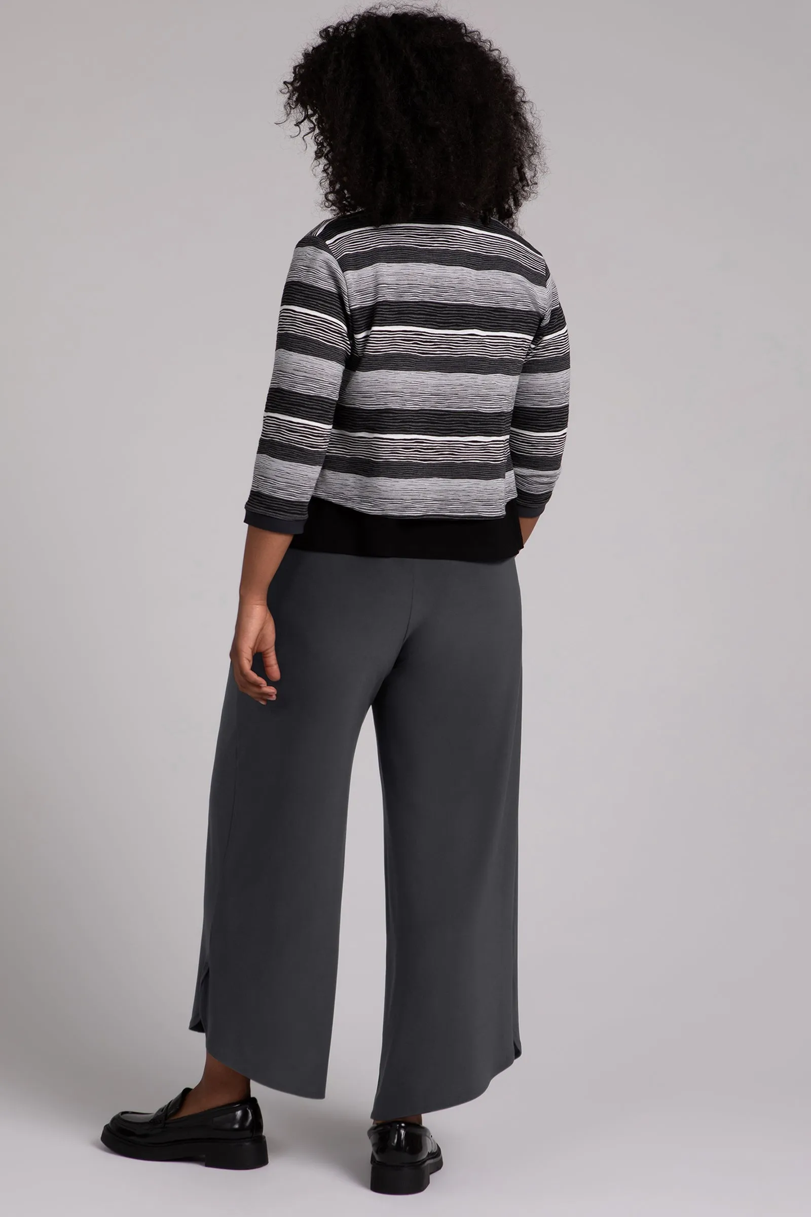 Wavy Stripe Classic Bolero Cardigan