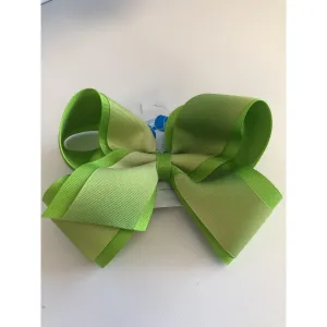 Wee Ones King Ombre Overlay Green Bow