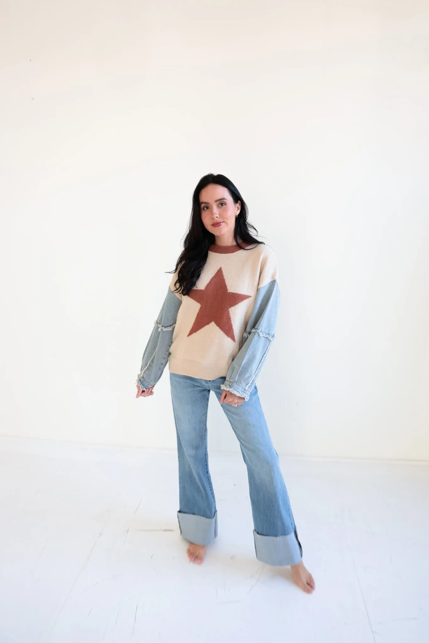 Western Star Knit Sweater-Final Sale