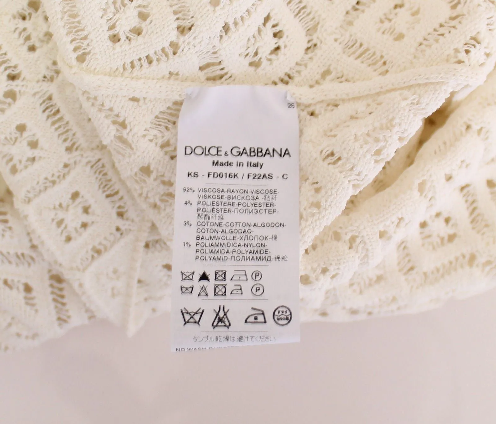 White Lace Crochet Knitted Sweater Top