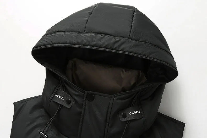 Windproof and Water-resistant Puffer Down Vest with Flap Pocket