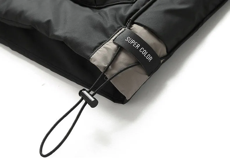 Windproof and Water-resistant Puffer Down Vest with Flap Pocket
