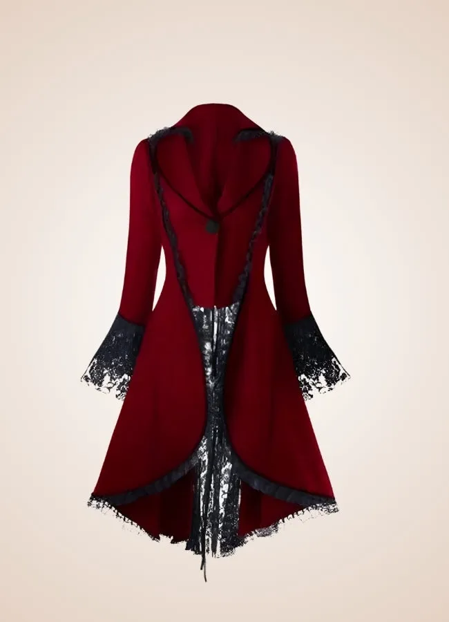 Women's Black Gothic Tailcoat