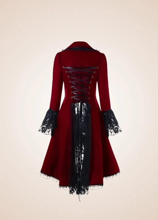 Women's Black Gothic Tailcoat