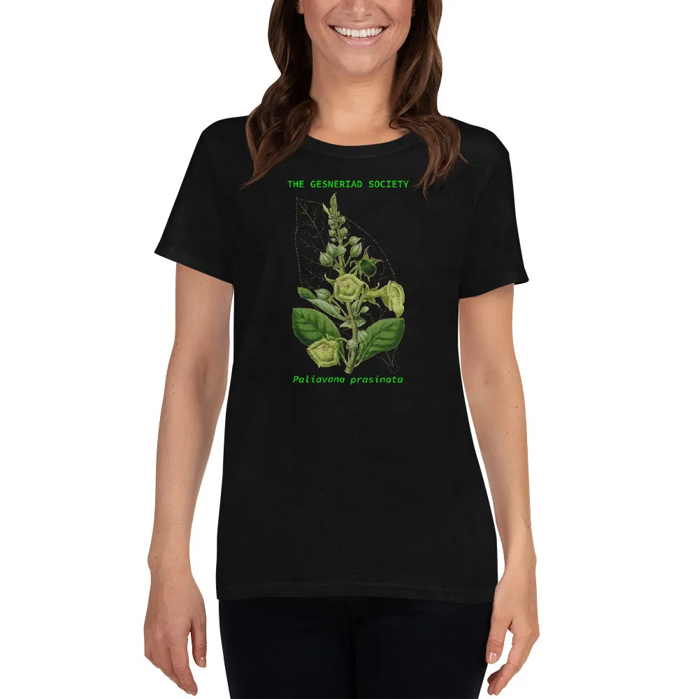 Women's T-shirt with printed Paliavana prasinata