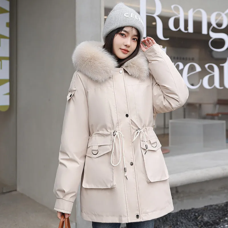 Women's Windproof Parka Featuring Easy-to-Clean Stain-Resistant Material