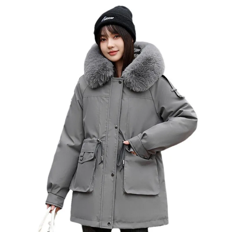 Women's Windproof Parka Featuring Easy-to-Clean Stain-Resistant Material