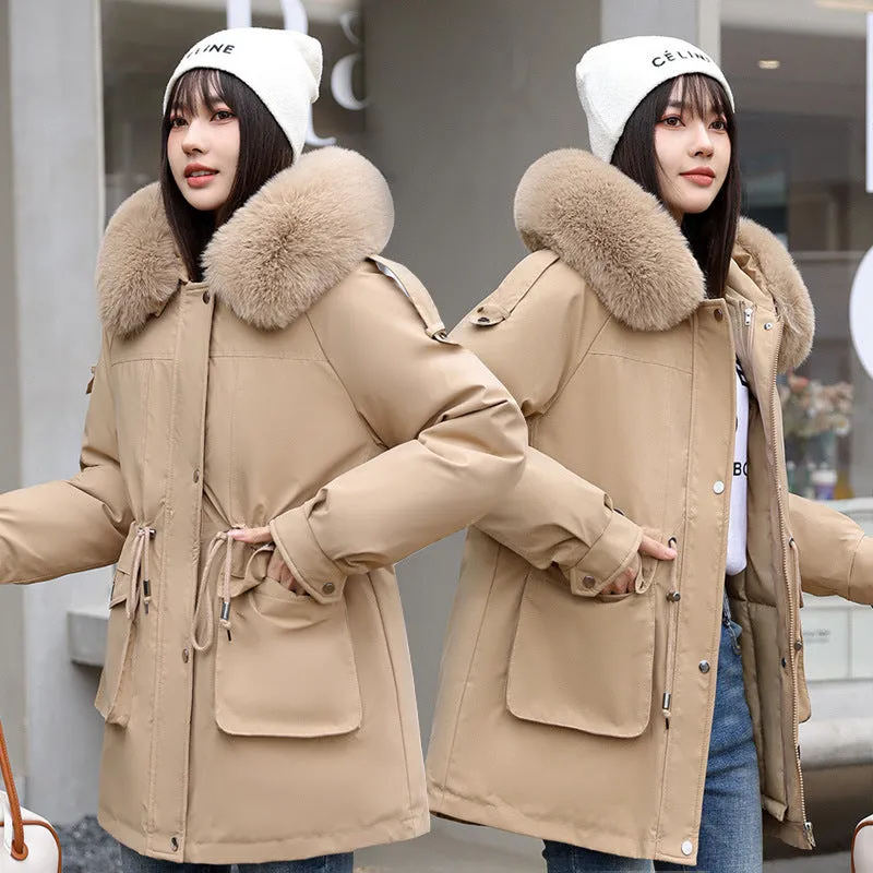 Women's Windproof Parka Featuring Easy-to-Clean Stain-Resistant Material