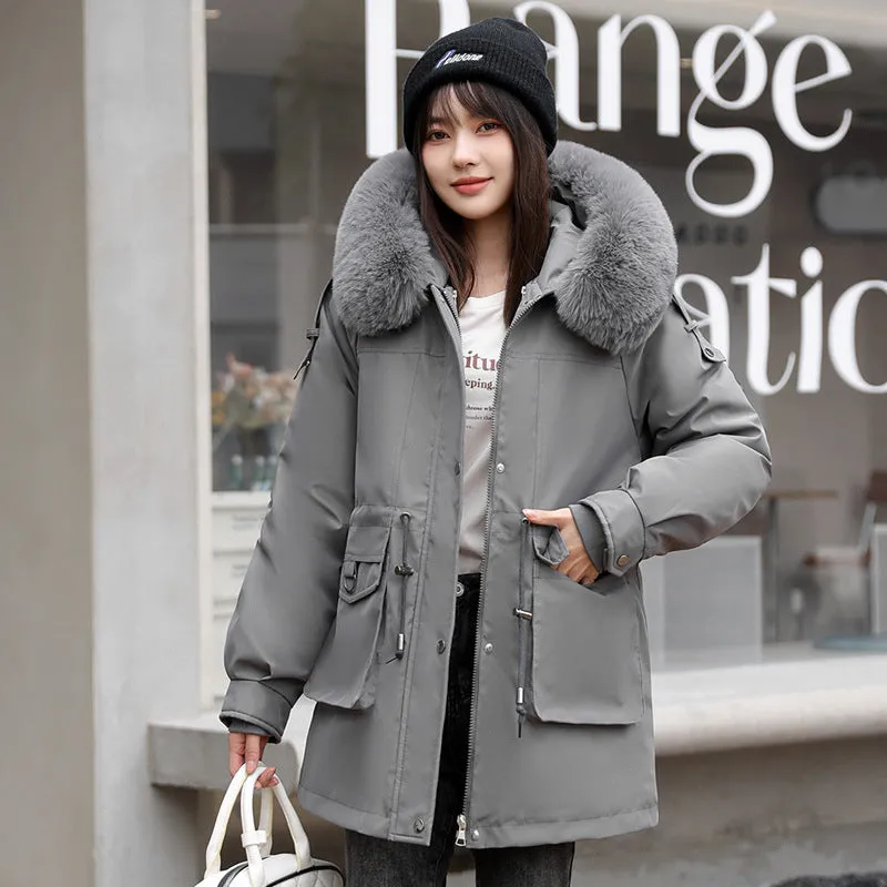 Women's Windproof Parka Featuring Easy-to-Clean Stain-Resistant Material