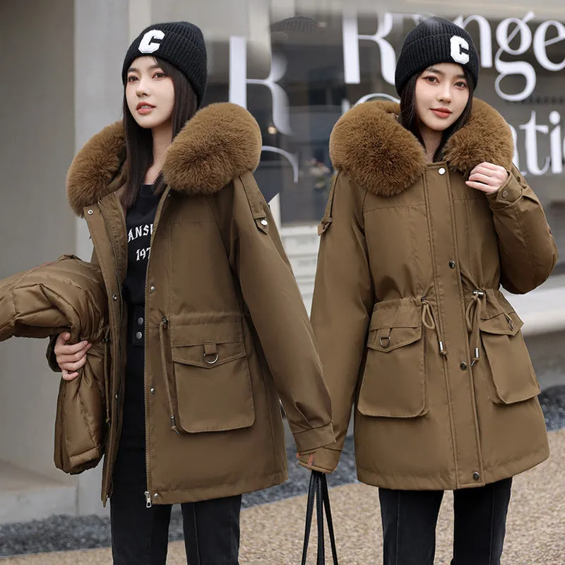 Women's Windproof Parka Featuring Easy-to-Clean Stain-Resistant Material