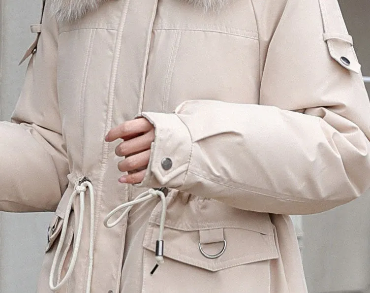 Women's Windproof Parka Featuring Easy-to-Clean Stain-Resistant Material