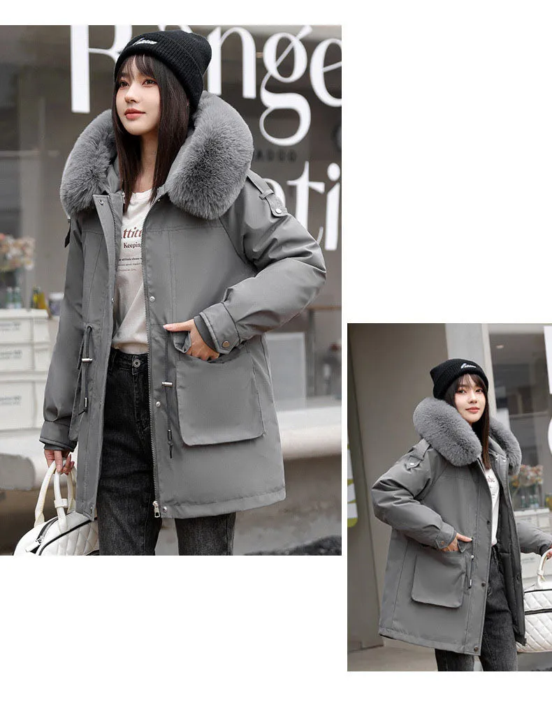 Women's Windproof Parka Featuring Easy-to-Clean Stain-Resistant Material