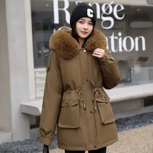 Women's Windproof Parka Featuring Easy-to-Clean Stain-Resistant Material