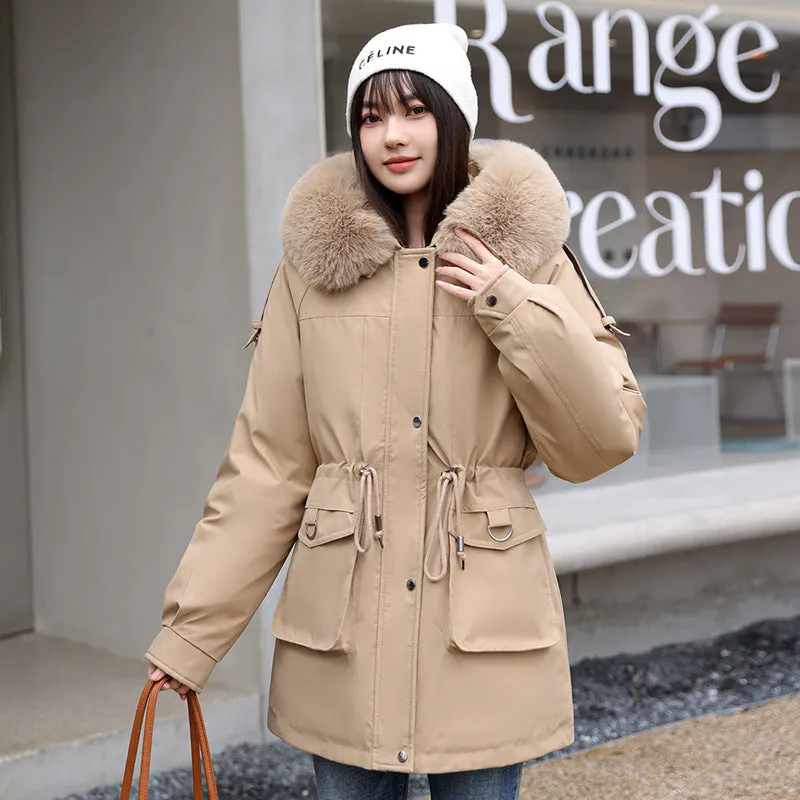 Women's Windproof Parka Featuring Easy-to-Clean Stain-Resistant Material