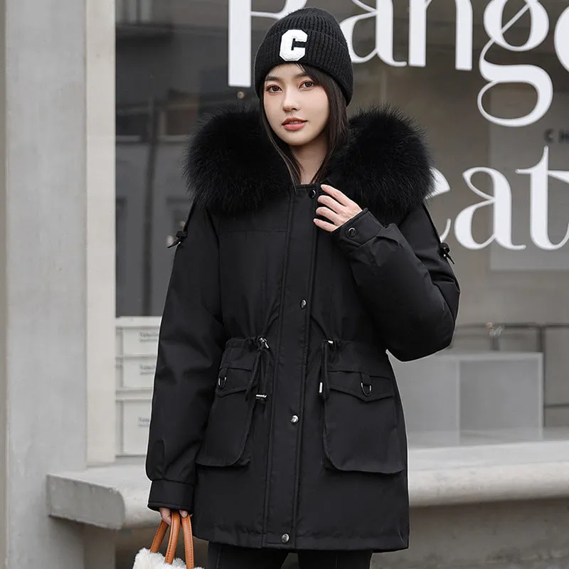Women's Windproof Parka Featuring Easy-to-Clean Stain-Resistant Material