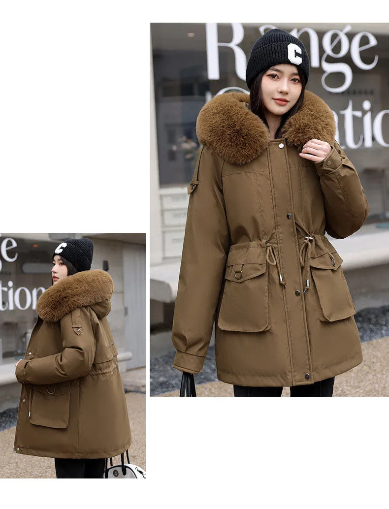 Women's Windproof Parka Featuring Easy-to-Clean Stain-Resistant Material