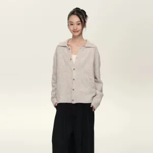 Wool Blend Cardigan Sweater