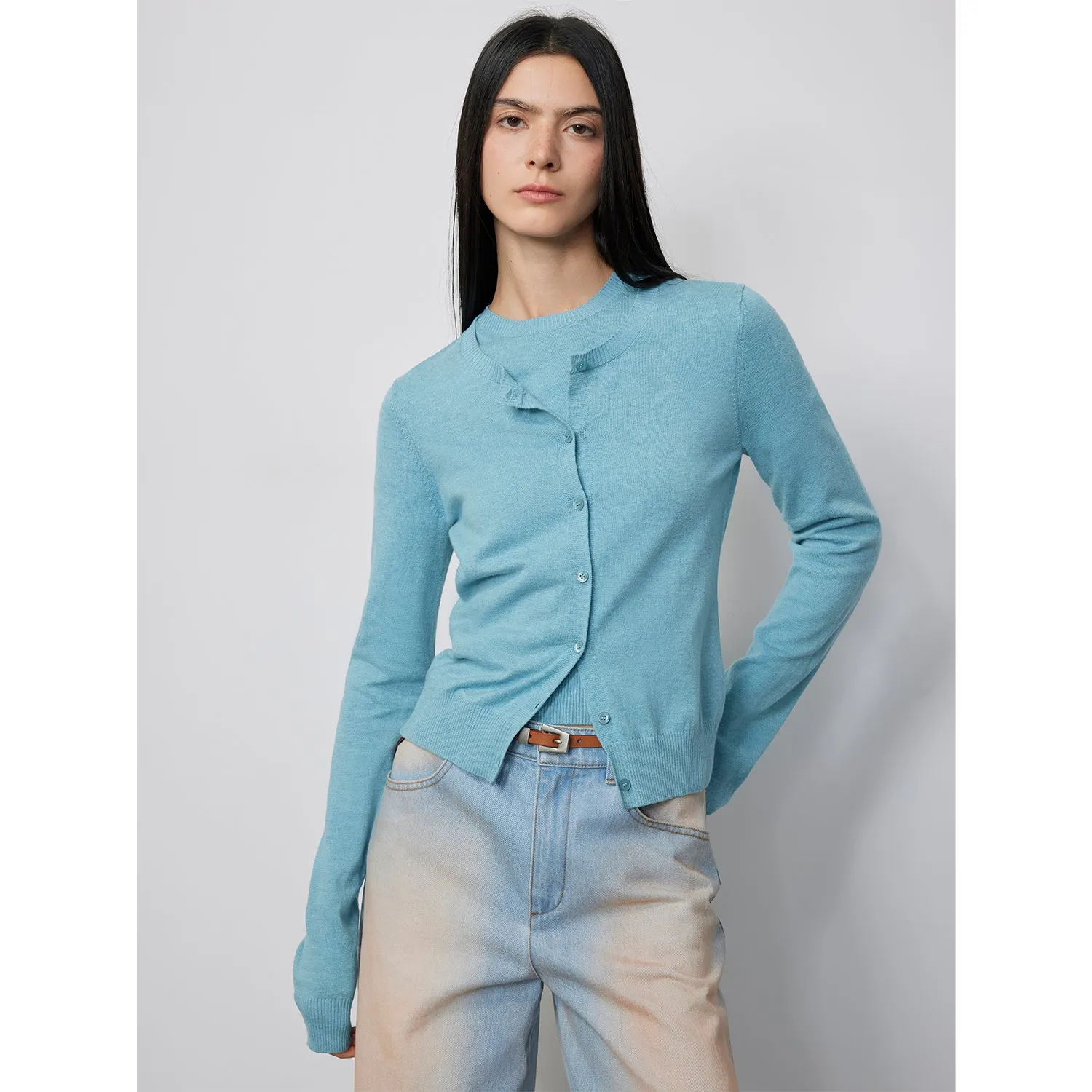 Wool Blend Layered Set