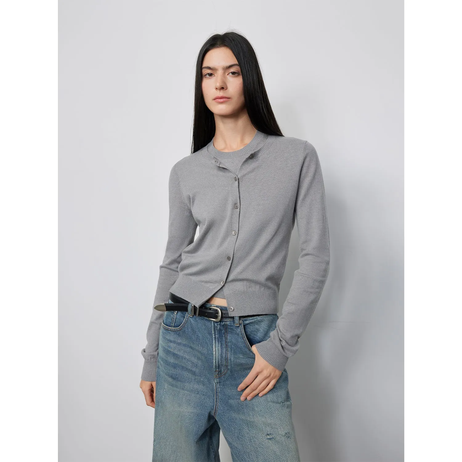 Wool Blend Layered Set