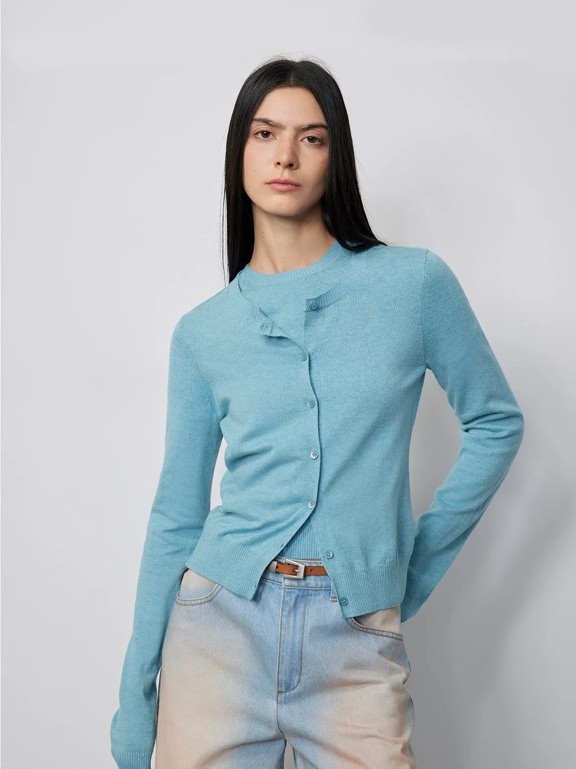 Wool Blend Layered Set