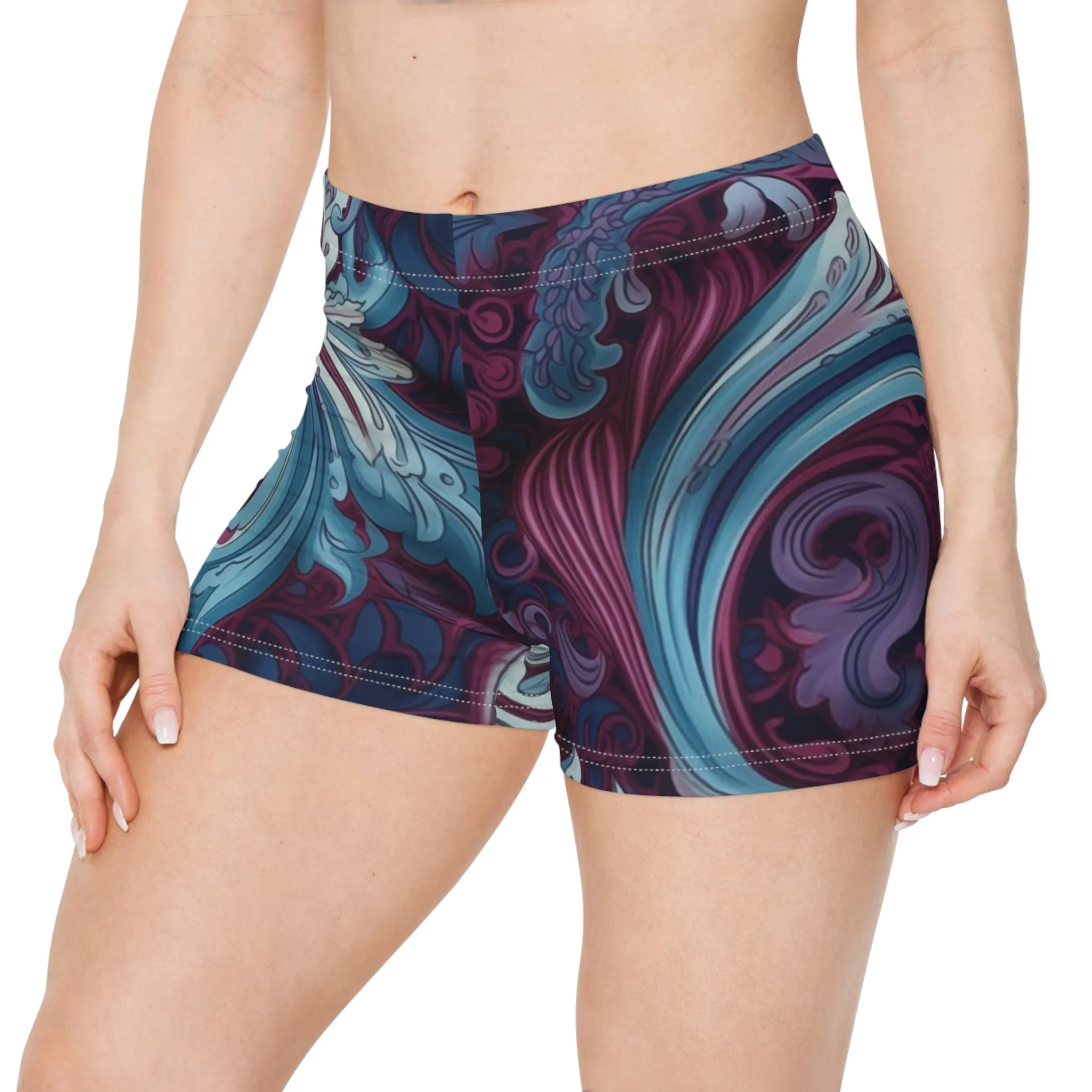 Workout Shorts - Morcant Ottawa Paisley