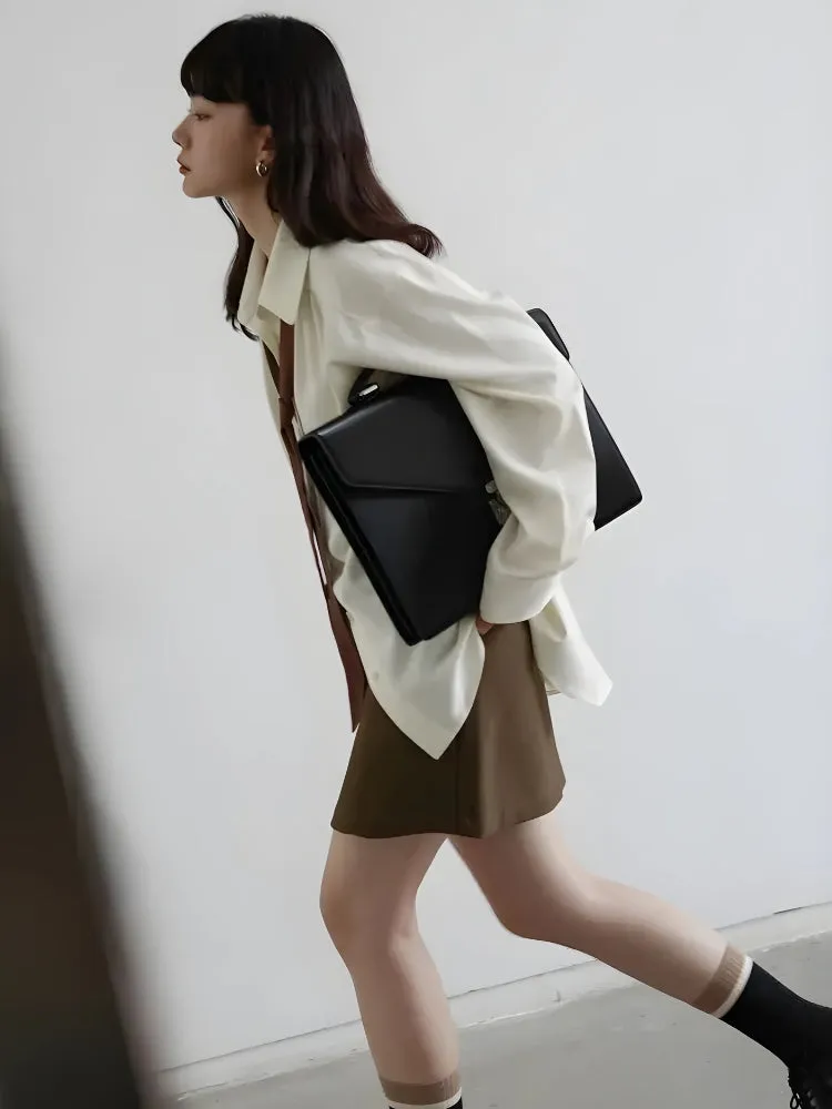 Y2K Oversized Tie Shirt
