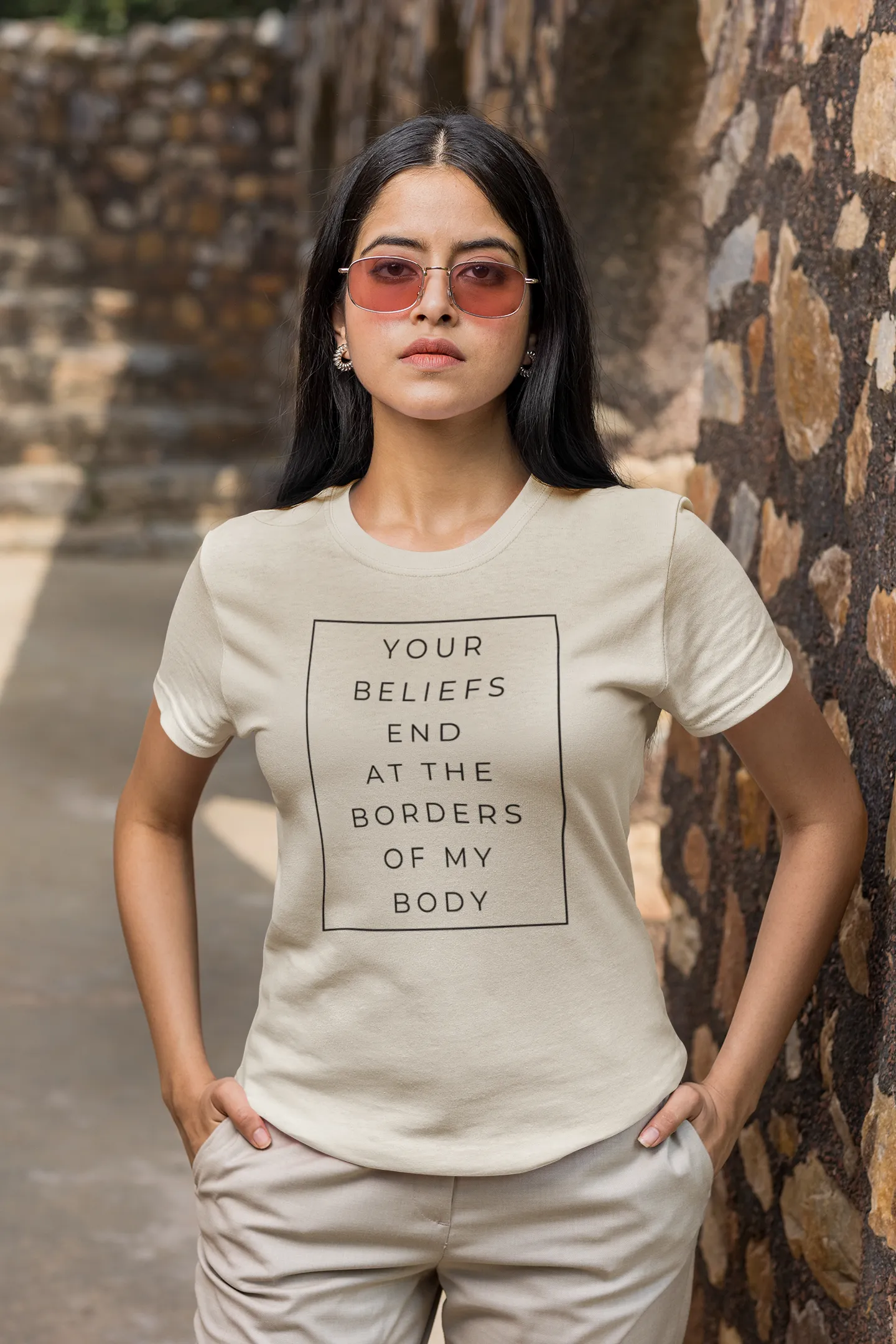 Your Beliefs End At The Borders Of My Body T-Shirt