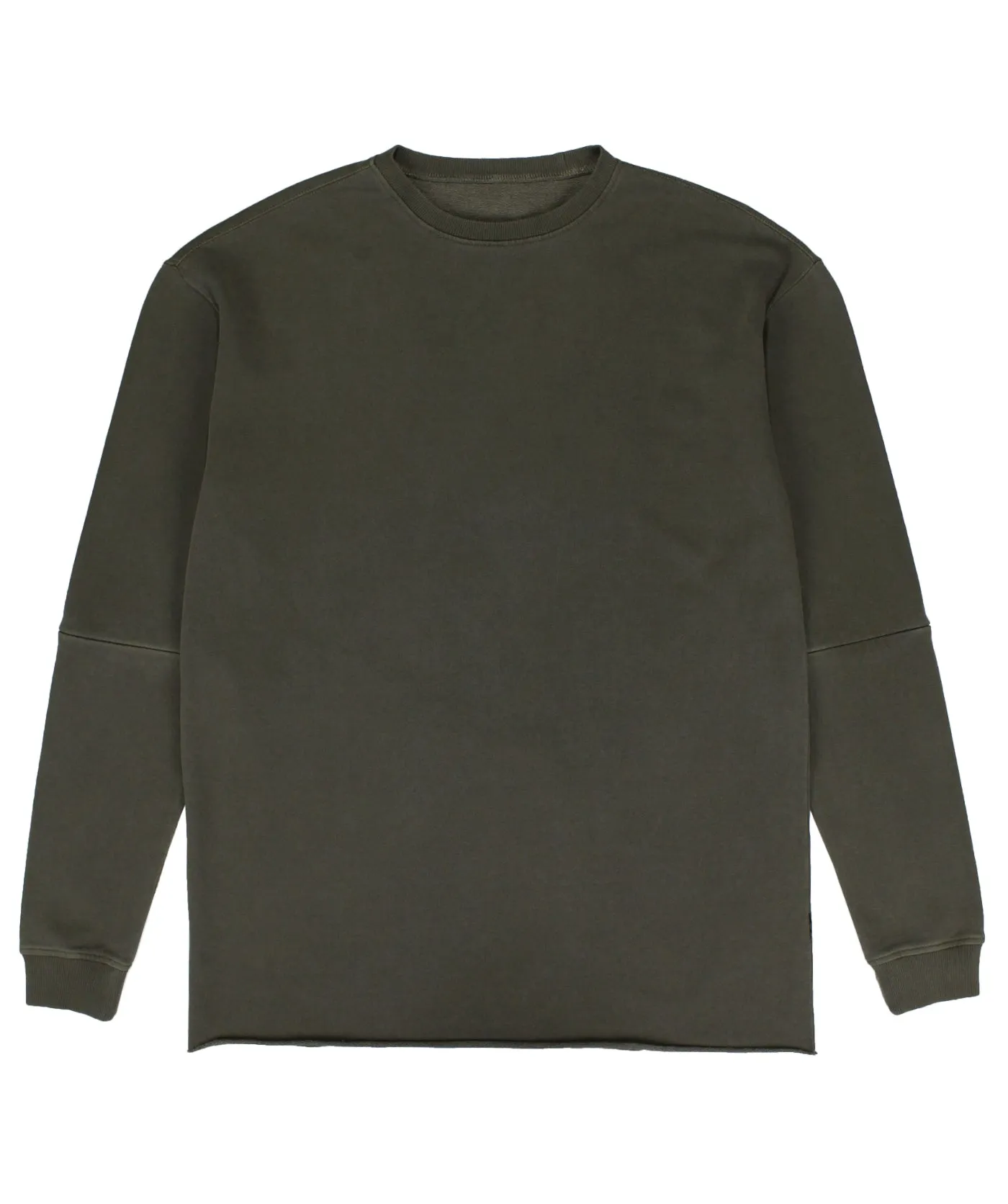 Zip Off Oversized Crew Sweater