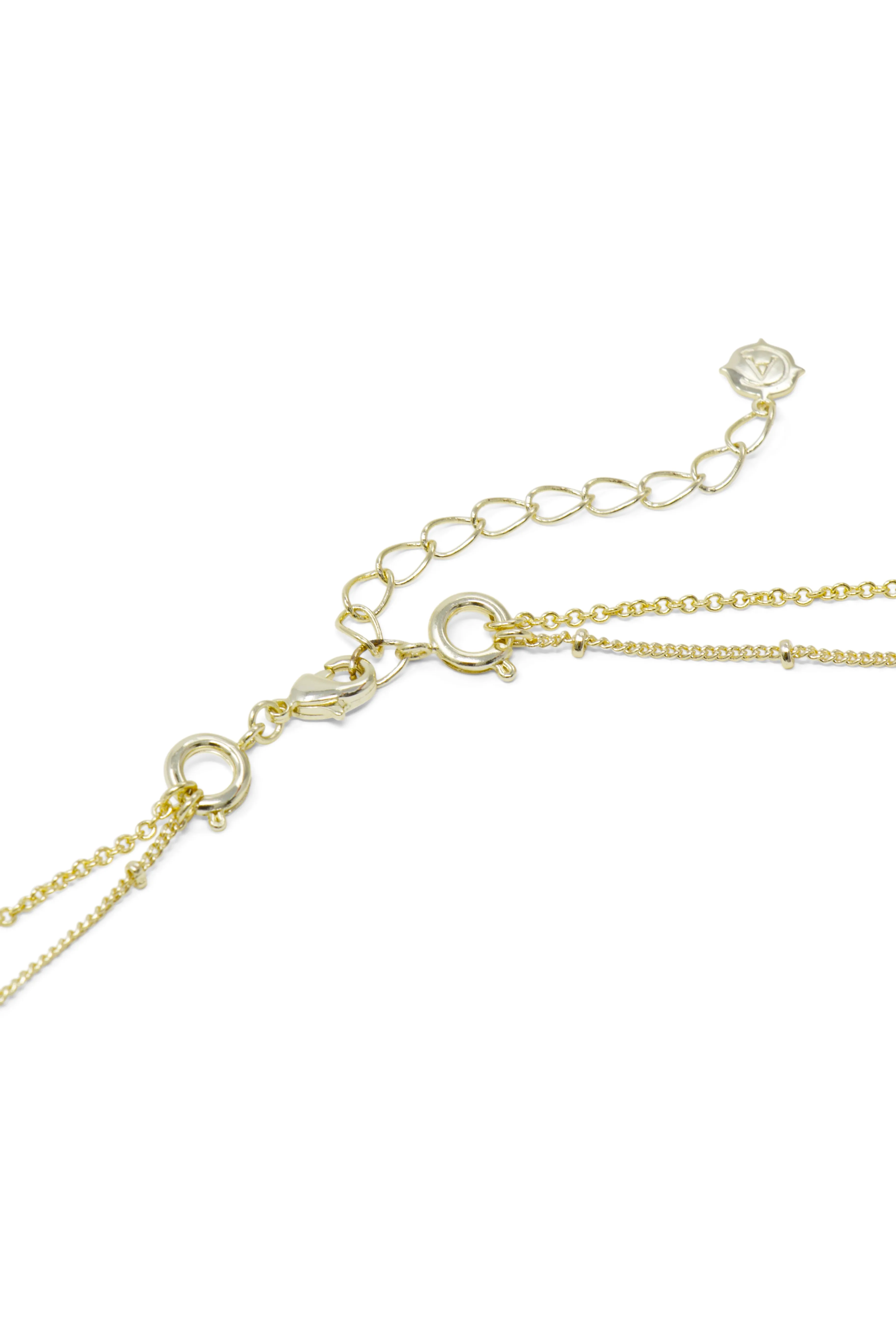 Zodiac Layered Necklace, Libra